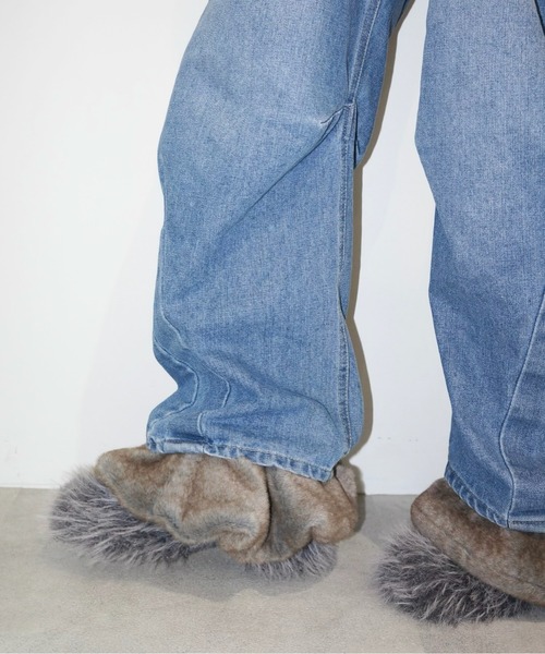 musubore レッグウォーマー fur ankle cover (2pcs) / ファー