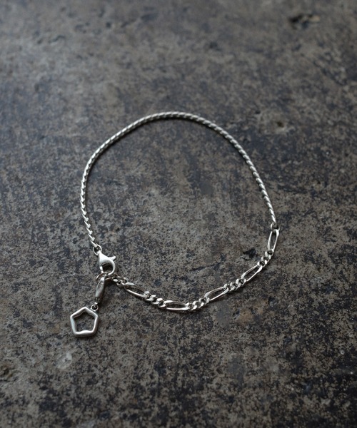 TEN. ブレスレット SILVER925 シェードコンビチェーンブレスレット SV