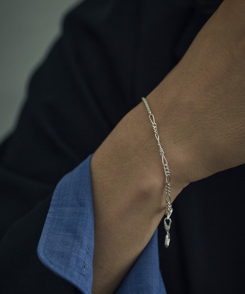 S925 ヴィンテージ モチーフ チェーンブレスレット TEN. ブレスレット SILVER925 シェードコンビチェーンブレスレット SV