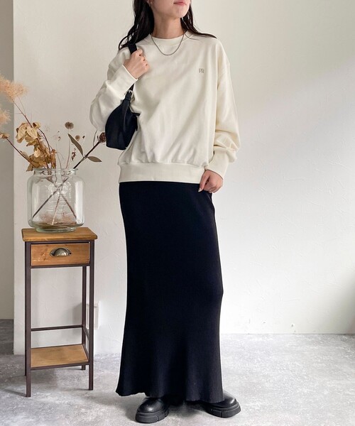 fredy emue トレーナー スウェット FR刺繍裏毛スウェット レディース