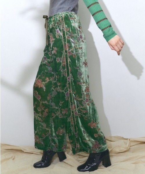MuelChic Flower Jersey pants フラワージャージパンツ Muel Chic パンツ Flower Jersey pants フラワージャージパンツ