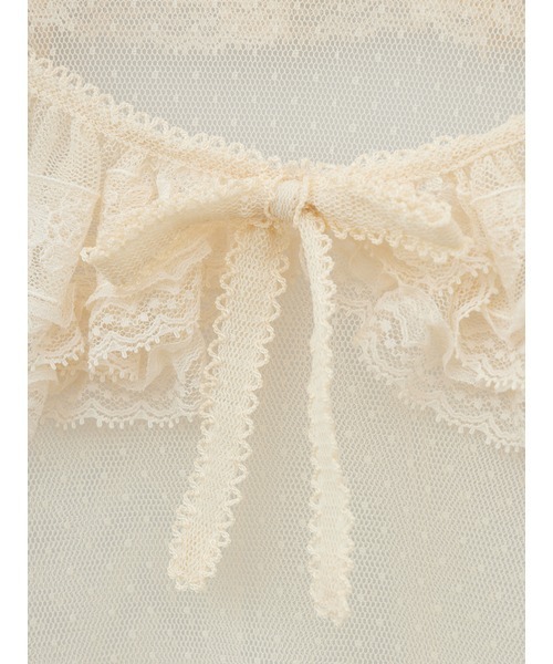 PINK HOUSE（ピンクハウス） ブラウス シャツ ドットチュールレース