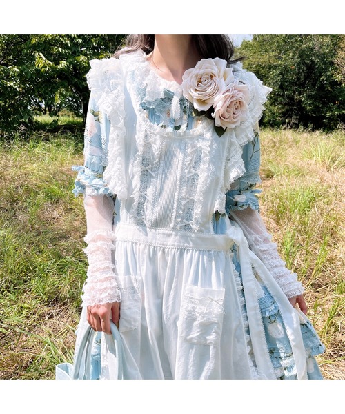 PINK HOUSE（ピンクハウス） ブラウス シャツ ドットチュールレース