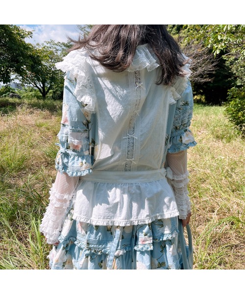 PINK HOUSE（ピンクハウス） ブラウス シャツ ドットチュールレース