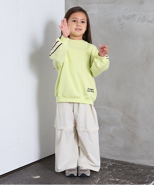 b・ROOM（ビールーム） トレーナー ラインラグランスウェット キッズ