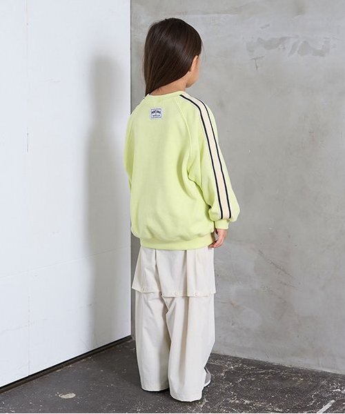 b・ROOM（ビールーム） トレーナー ラインラグランスウェット キッズ