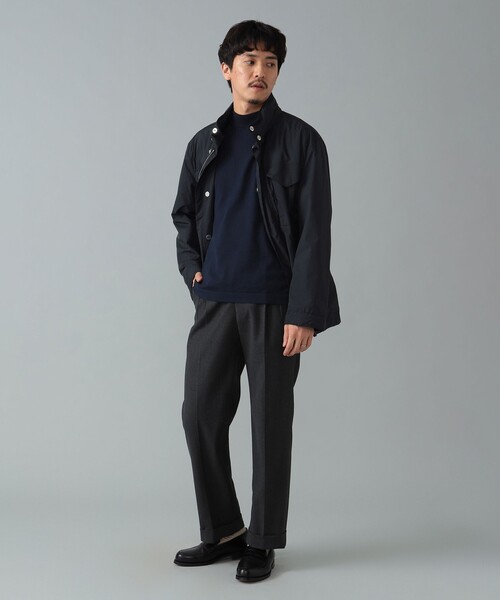 ★希少 Lサイズ★ MACKINTOSH 麻混合 M65 COLL MAX 紺 MACKINTOSH（マッキントッシュ）ミリタリージャケットM65型 ネイビー