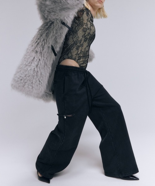 jose moon スリットスウェットパンツ JOSE MOON スウェットパンツ ジャージ SLIT SWEAT PANTS with