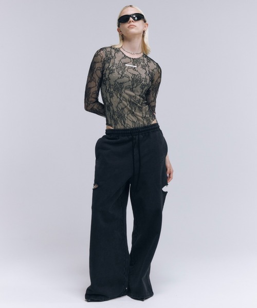 jose moon スリットスウェットパンツ JOSE MOON スウェットパンツ ジャージ SLIT SWEAT PANTS with
