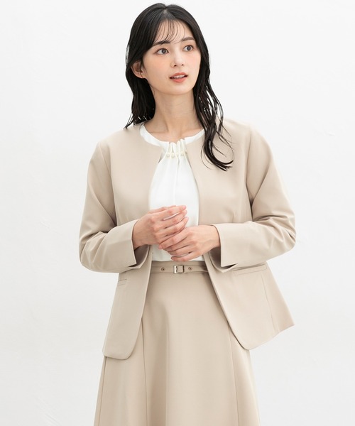 Honeys（ハニーズ） ジャケット ノーカラージャケット 「ストレッチ