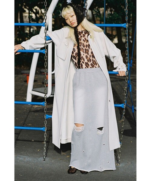 Ray BEAMS 昨季完売　ガンパッチスタンドコート Ray BEAMS コート アウター ガンパッチ スタンド レディース