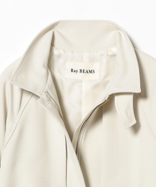 Ray BEAMS コート アウター ガンパッチ スタンド レディース