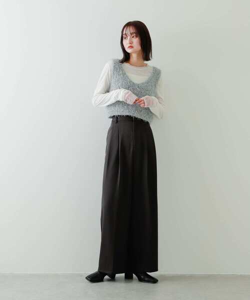 IENA LA BOUCLE フェザーヤーンベスト 24SS 完売品✨ IENA LA BOUCLE フェザーヤーンベスト 24SS - メルカリ