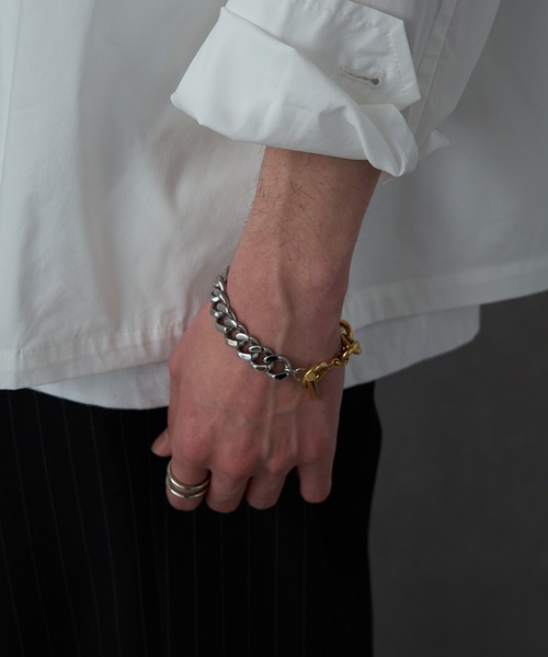 LION HEART | “LEO”サイドカットファットチェーンブレスレット