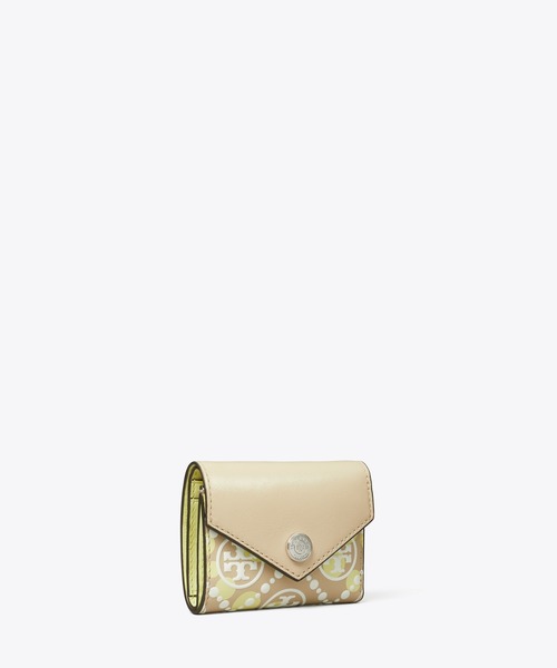 【Tory Burch】Tモノグラム プリントレザー エンベロープ S 財布 TORY BURCH 財布 Tモノグラム プリント レザー エンベロープ