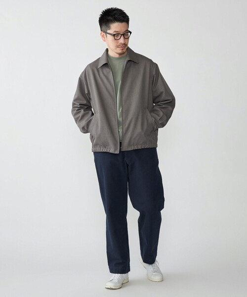 シップス（SHIPS）/SHIPS: ウール ライク ポリエステル ジップ ブルゾン SHIPS（シップス） ブルゾン アウター SHIPS: ウール ライク