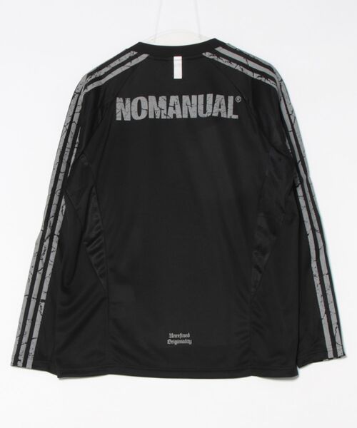 Tシャツ・カットソー NOMANUAL CRACKED LINE LONG SLEEVE UNIFORM 5JH511 NOMANUAL tシャツ 「NOMANUAL」CRACKED LINE LONG SLEEVE