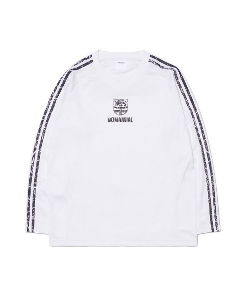 Tシャツ・カットソー NOMANUAL CRACKED LINE LONG SLEEVE UNIFORM 5JH511 NOMANUAL tシャツ 「NOMANUAL」CRACKED LINE LONG SLEEVE