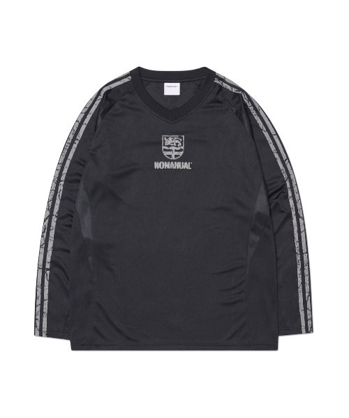 Tシャツ・カットソー NOMANUAL REBUILD T-SHIRT 5SA106 NOMANUAL tシャツ 「NOMANUAL」CRACKED LINE LONG SLEEVE