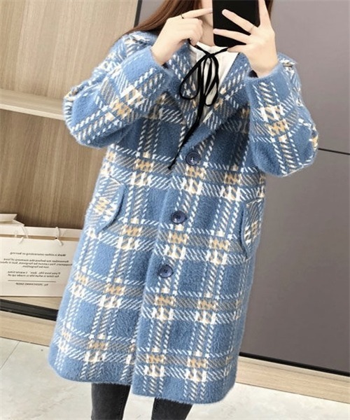 「Dream garden」 チェスターコート FREE ブルー レディース_画像5