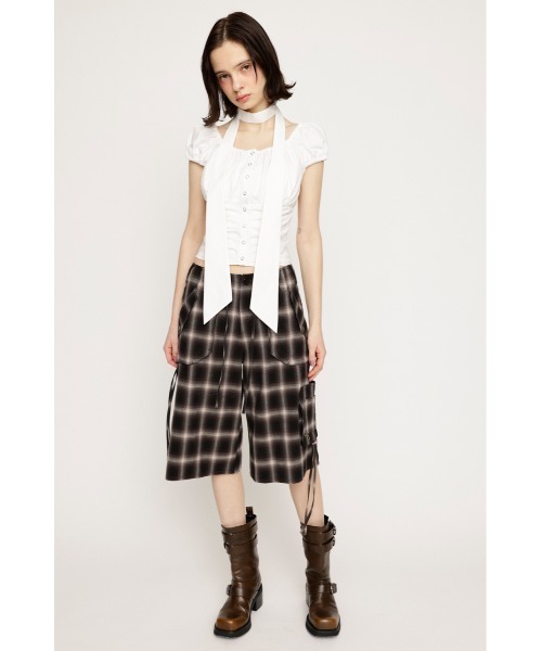SLY FRONT BUTTON GATHER TIE トップス セール】FRONT BUTTON GATHER TIE TOPS フロントボタン ギャザー