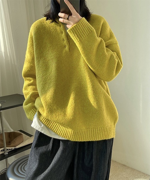 「chuclla」 長袖ニット FREE ブルー レディース_画像6