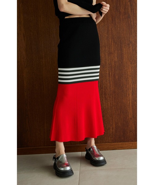 OMMO（オーエムエムオー） スカート LAYERED KNIT SK : ZOZOTOWN Yahoo