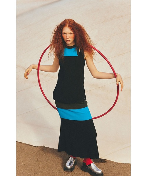 OMMO（オーエムエムオー） スカート LAYERED KNIT SK : ZOZOTOWN Yahoo