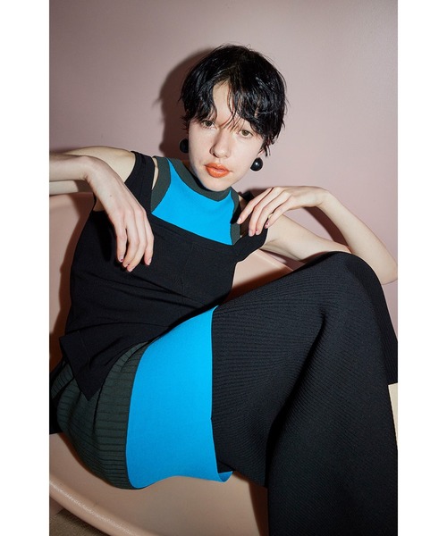 OMMO（オーエムエムオー） スカート LAYERED KNIT SK : ZOZOTOWN Yahoo