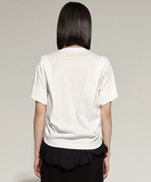 tシャツ 「STUDIOUS/ステュディオス」Multi Length Drawstring Tee/マルチレングスドローストリングTシャツ レディー STUDIOUS/ステュディオス】Multi Length Drawstring Tee/マルチ