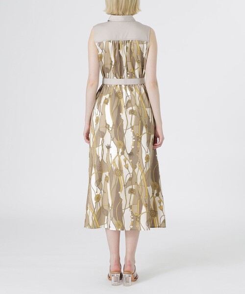 LOVELESS（ラブレス） シャツワンピース バックスカーフノースリーブ