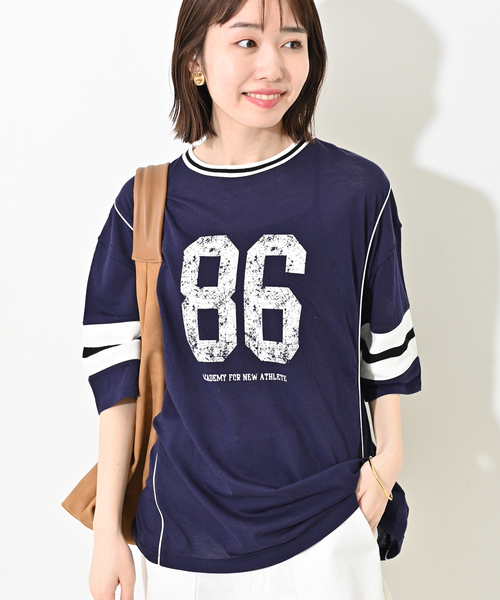 tシャツ シアージャージラインチームTEE レディース