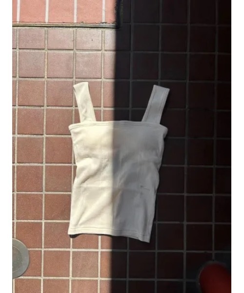 タンクトップ ノースリーブ 「MILLER×MY」ミラー×マイ SQUARE BARE レディース