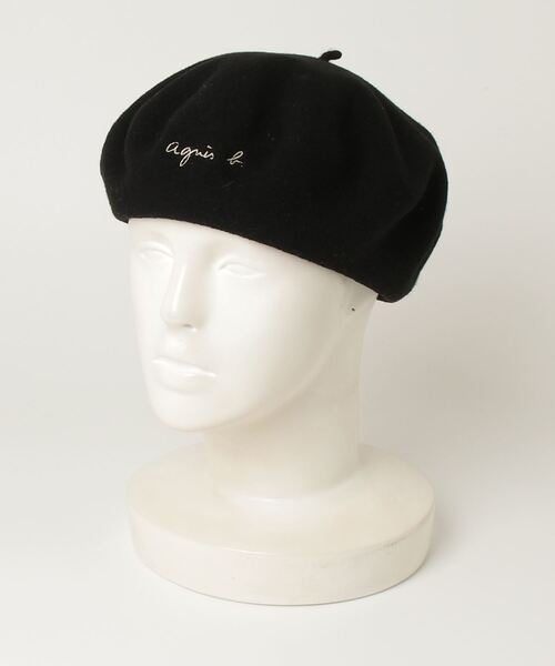 agnes b.（アニエスベー） ベレー帽 TU ブラック レディース