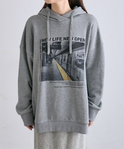 pual ce cin 「PUAL CE CIN」 プルオーバーパーカー FREE オリーブ