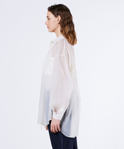 新品　DOUBLE STANDARD CLOTHING シアーブラウス DOUBLE STANDARD CLOTHING ブラウス シャツ ボウタイシアー