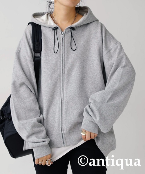 フジ 13周年記念 ジップアップBIGパーカー ブラック レディース fit=scale-down,w=1200