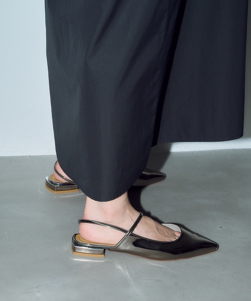 【LE TALON/ルタロン】GRISE ポインテッドストラップスリングバック Le Talon GRISE（ル タロン グリーズ） シューズ 「追加」GRISEポイン