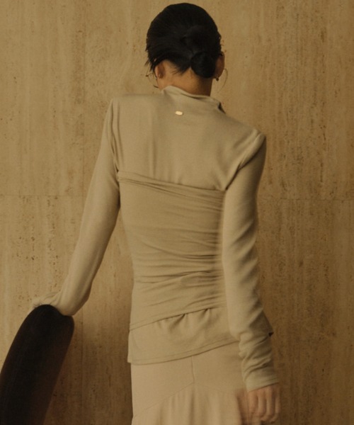 anuans（アニュアンス） tシャツ テンセルウールレイヤーカット