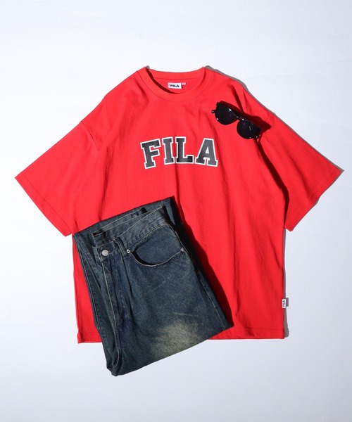 専用⭐️フィラ❤️ロゴどんビッグTee FILA（フィラ） tシャツ ビッグシルエット ブランドネーム フロント