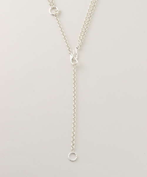 soierie ソワリー　ネックレス& ピアス　シルバー Soierie ネックレス 「Soierie/ソワリー」Hair art lariat