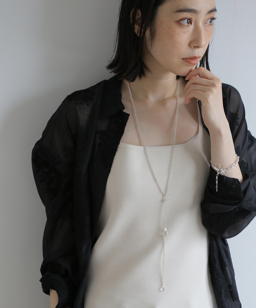 soierie ソワリー　ネックレス& ピアス　シルバー Collar necklace | Soierie Online Store