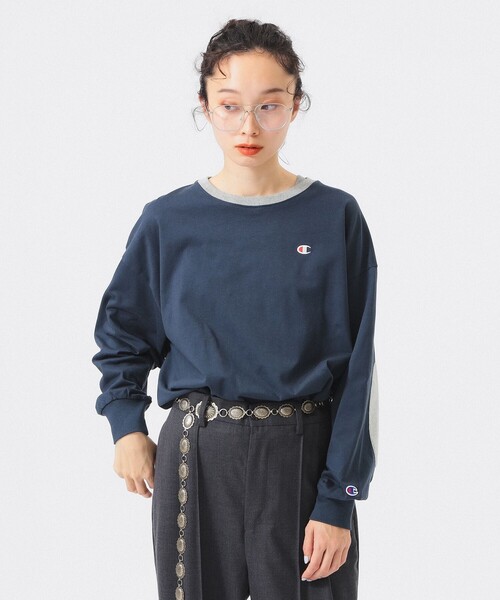 Champion tシャツ 「別注」Champion / エルボーパッチ Tシャツ