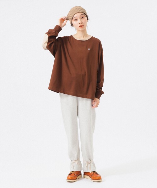 tシャツ 「別注」Champion / エルボーパッチ Tシャツ レディース Champion tシャツ 「別注」Champion / エルボーパッチ Tシャツ