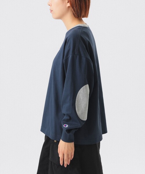 tシャツ 「別注」Champion / エルボーパッチ Tシャツ レディース Champion tシャツ 「別注」Champion / エルボーパッチ Tシャツ