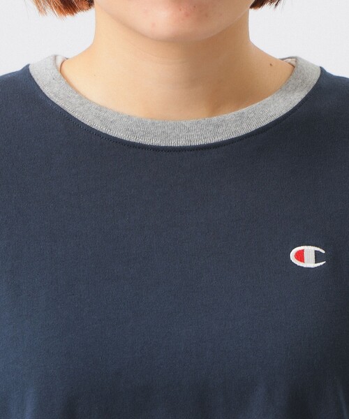 tシャツ 「別注」Champion / エルボーパッチ Tシャツ レディース Champion tシャツ 「別注」Champion / エルボーパッチ Tシャツ