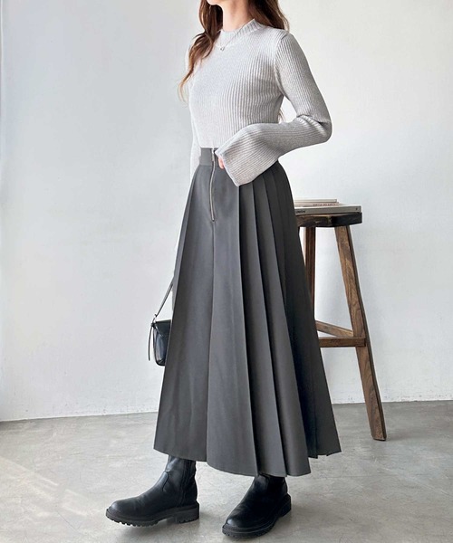 E. マザーハウス プリーツスカート・ラップスカート・ウエストリボン付き E. マザーハウス プリーツスカート・ラップスカート・ウエストリボン