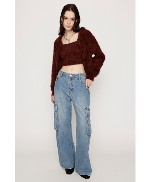 「SLY」 加工デニムパンツ 0 ブルー レディース