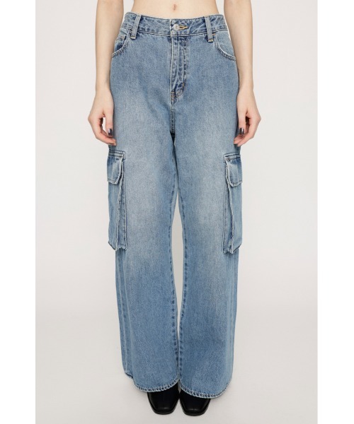 「SLY」 加工デニムパンツ 0 ブルー レディース
