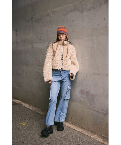 「SLY」 加工デニムパンツ 0 ブルー レディース